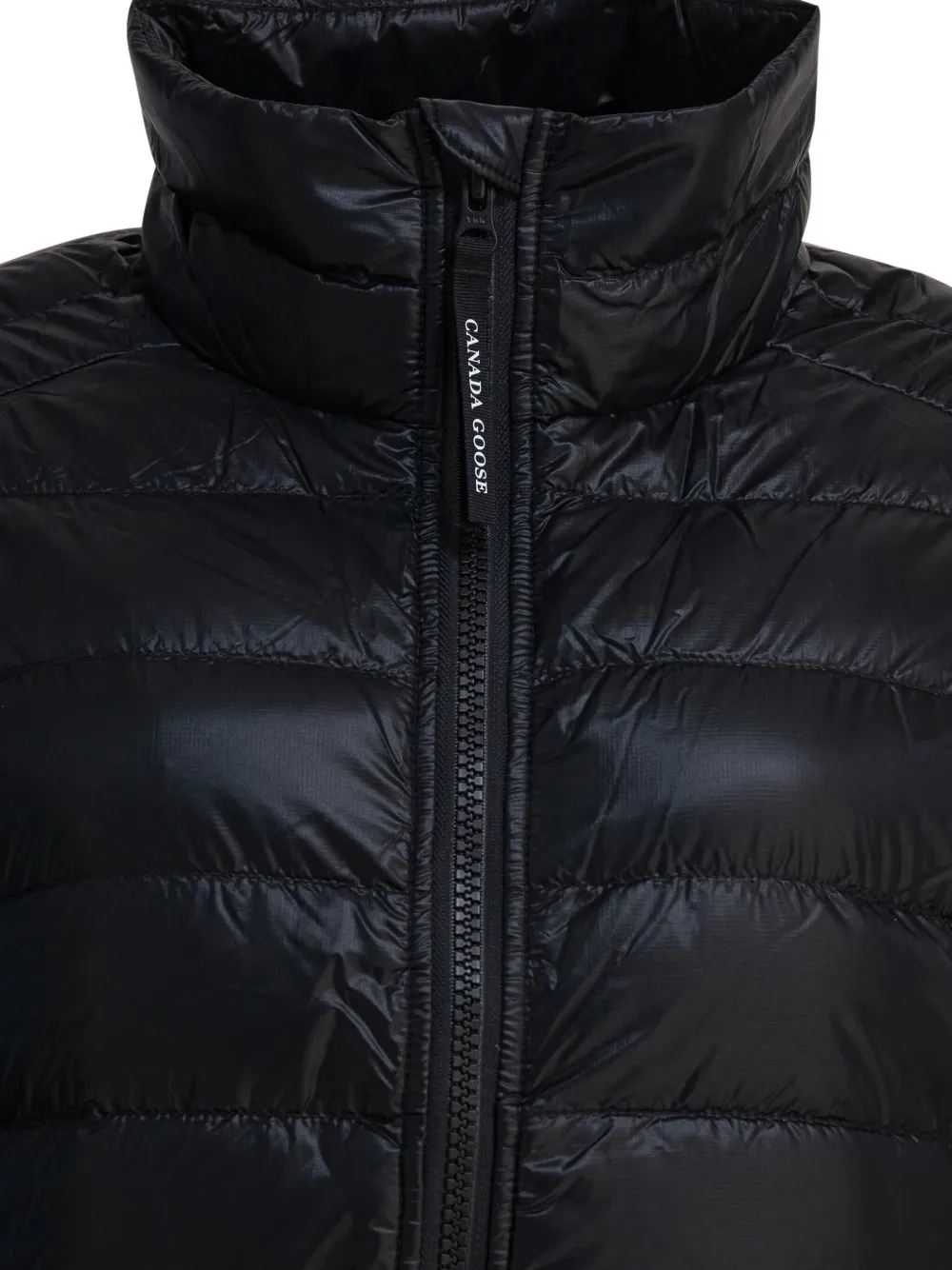 Canada Goose Quilted Long Sleeve High Collar Jacket In Black
