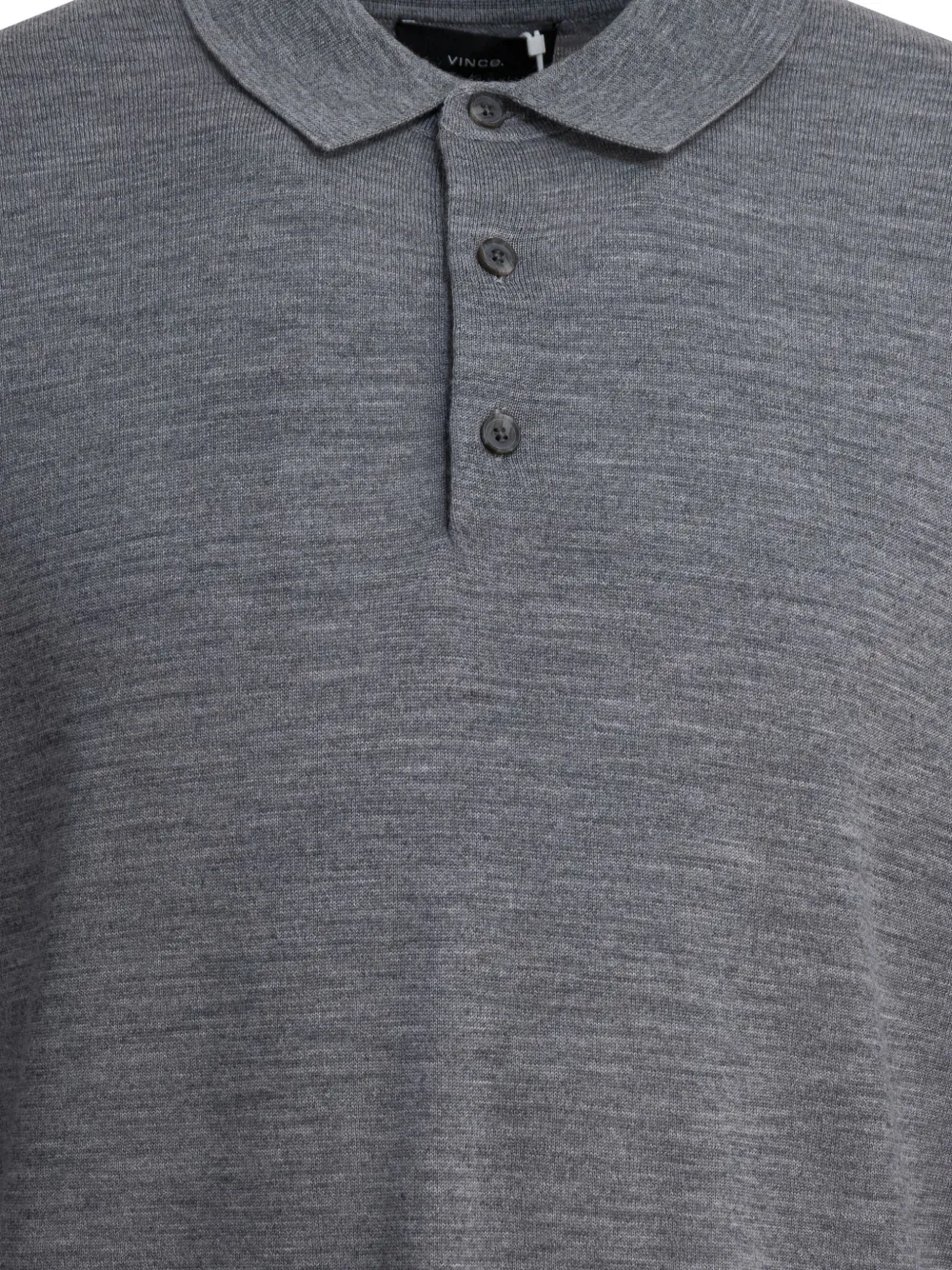 Vince Poloshirt van merinowol Grijs