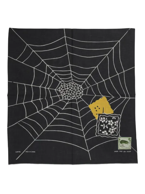KAPITAL spiderweb graphic-print bandana