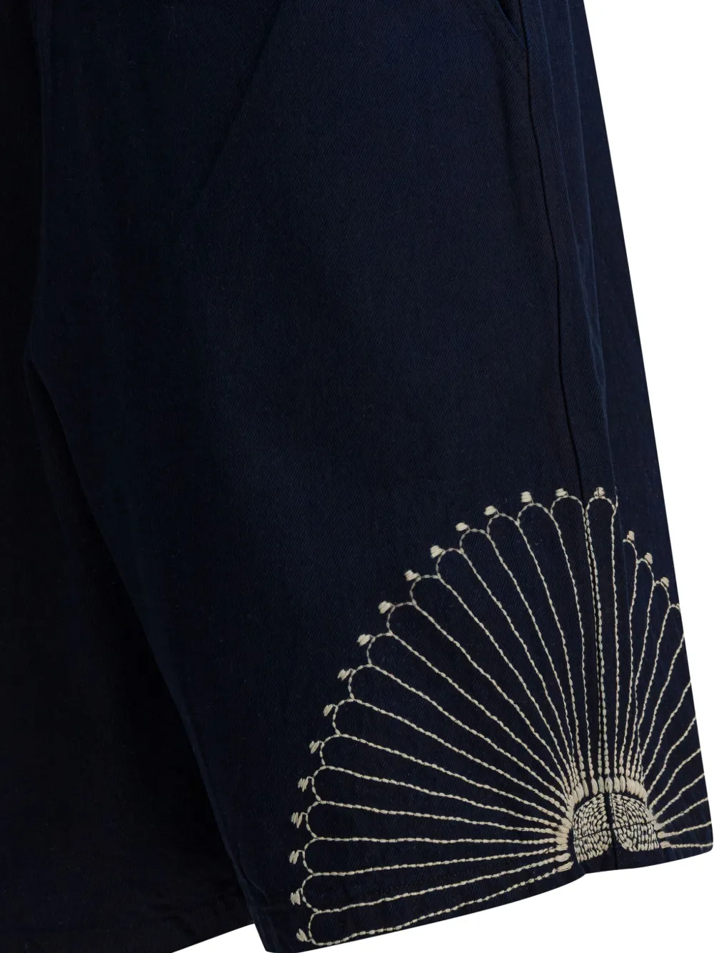  Kapital Embroidered Belted Trousers - Blue 