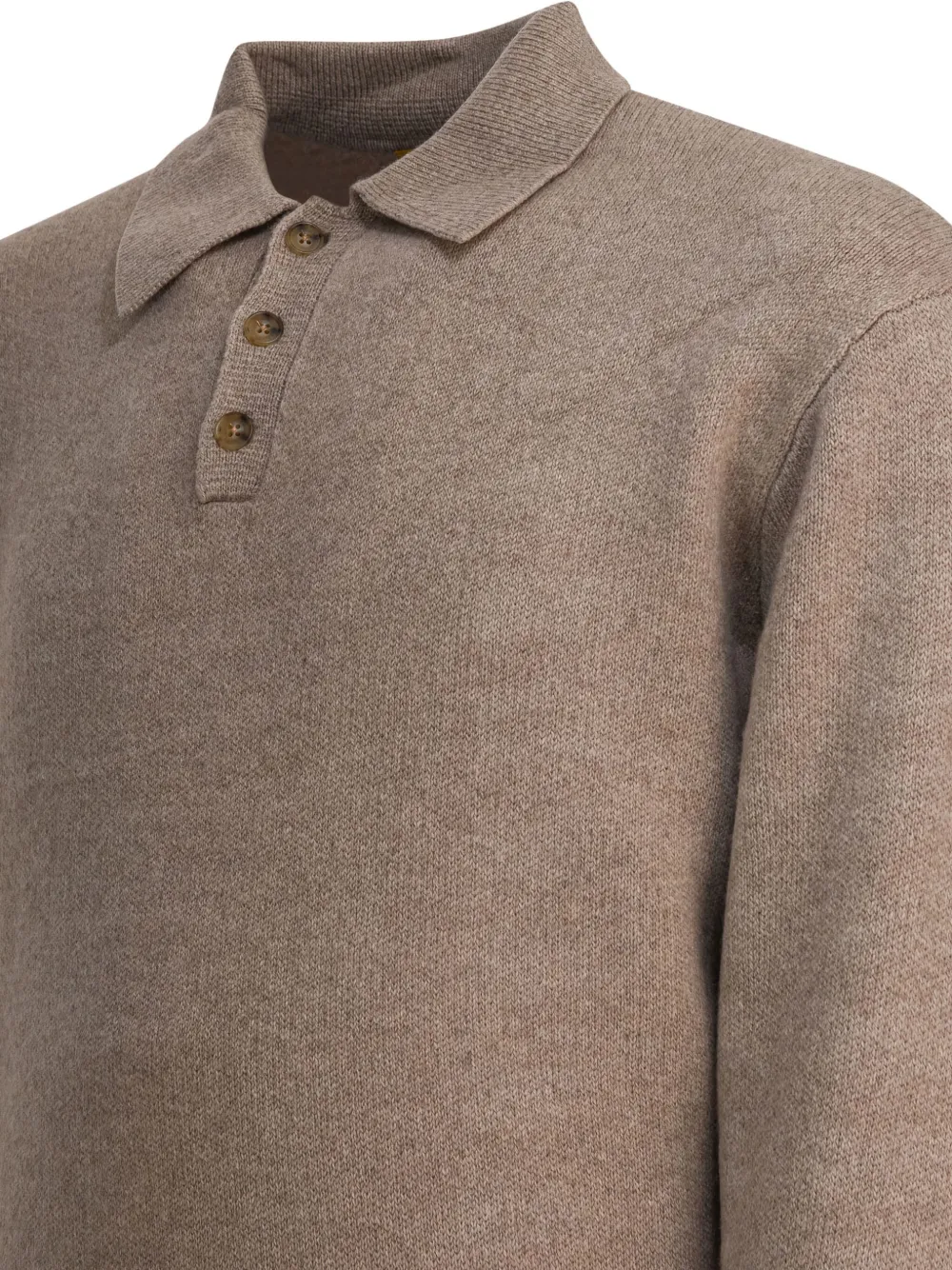Guest In Residence Elbow-detailed Polo Shirt In Brown