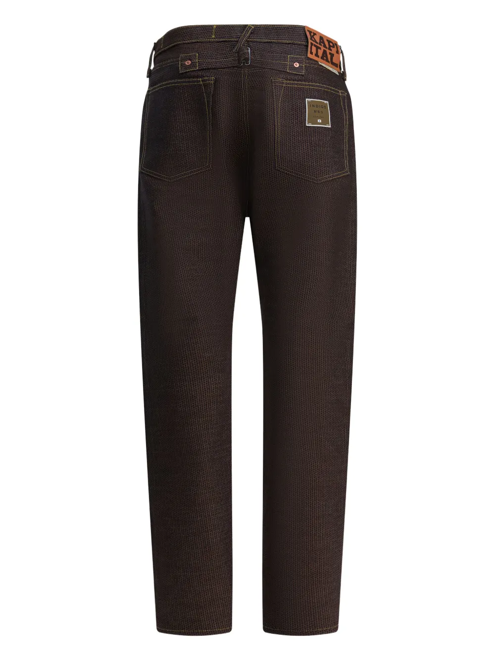 KAPITAL textured-finish jeans - Bruin