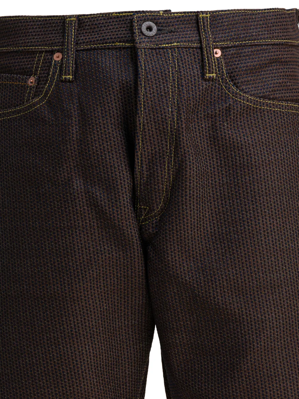 Kapital Textured-finish Jeans In Brown