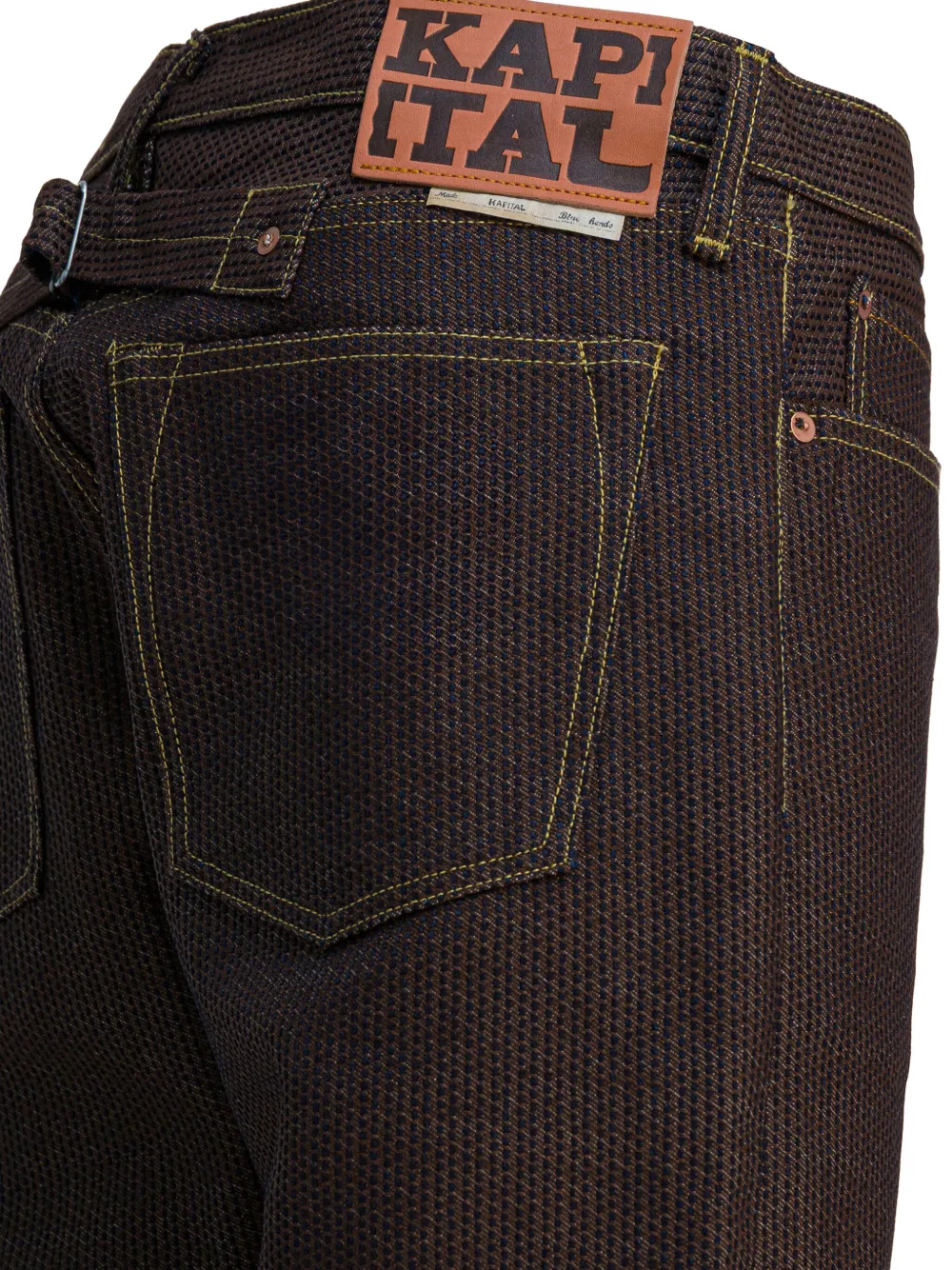 KAPITAL Jeans met textuur afwerking Bruin