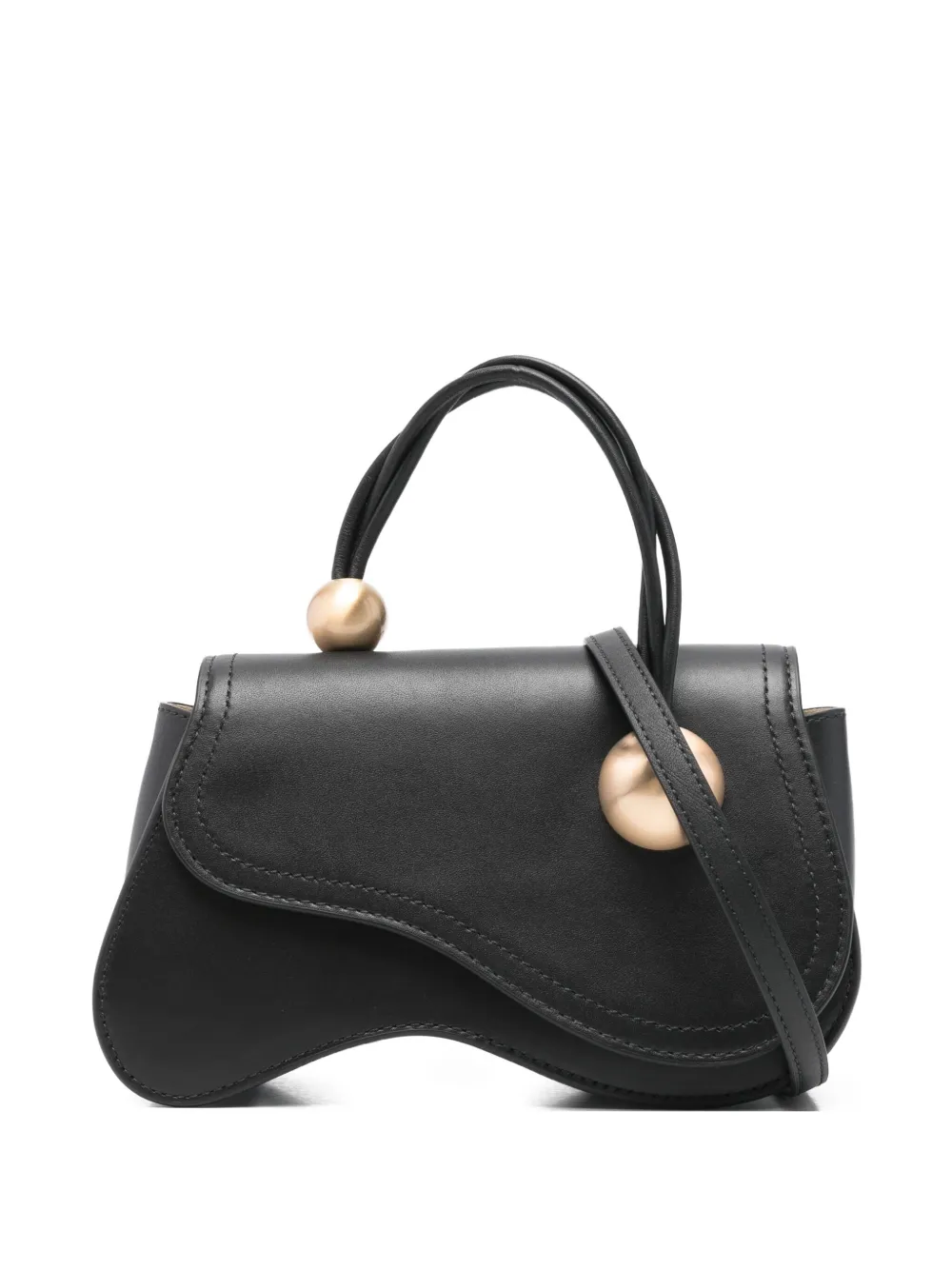Cult Gaia Kazia Bead-detail Tote Bag In Black