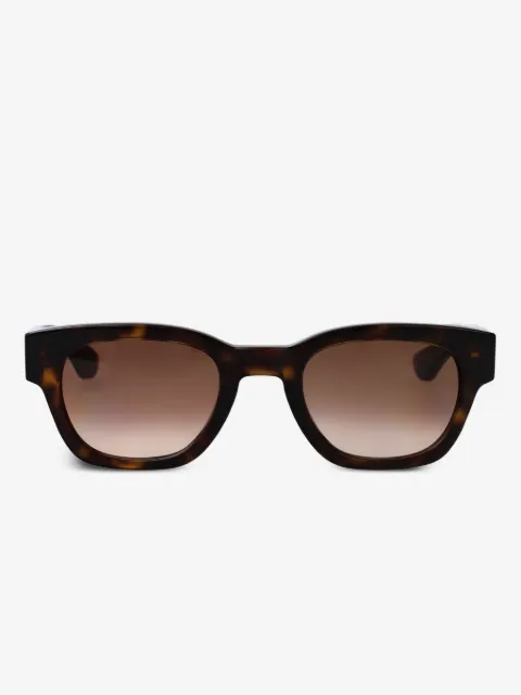 Alexander McQueen Eyewear tortoiseshell-effect rectangle-frame sunglasses