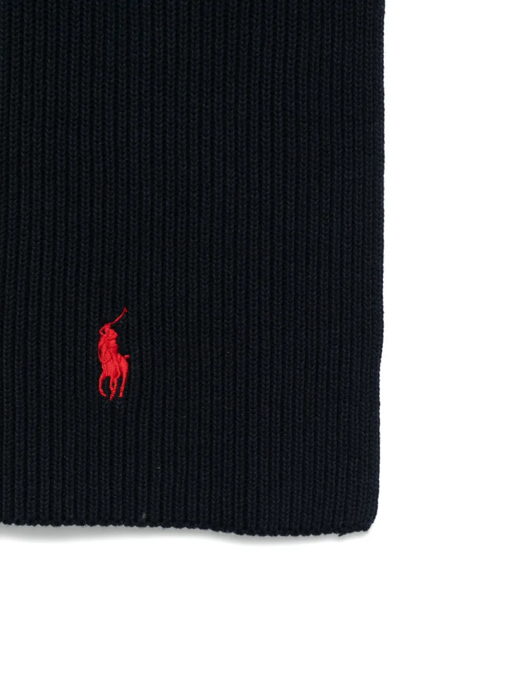 Polo Ralph Lauren Geribbelde sjaal met logo Blauw