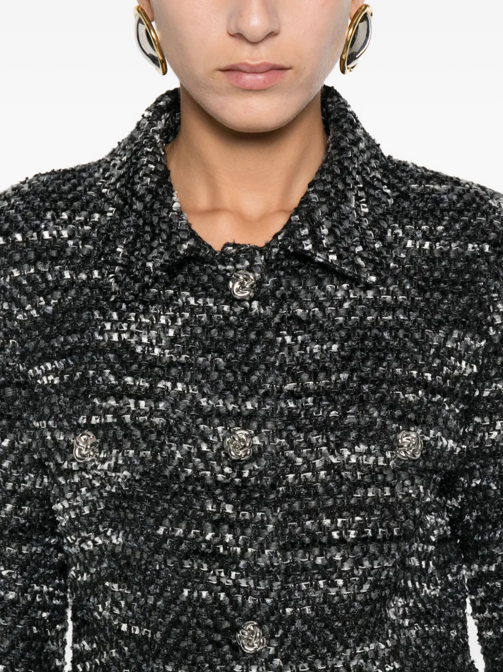 Tagliatore Jack met knoopsluiting en textuur Zwart