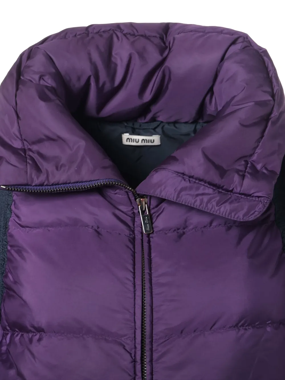 Pre-owned Miu Miu 2014 Padded Down Jacket In Purple