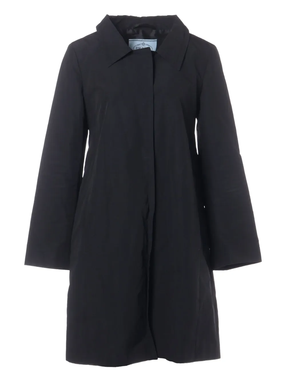 Prada Pre-Owned 2015 long-sleeve single-breasted coat | Blue | Image 1