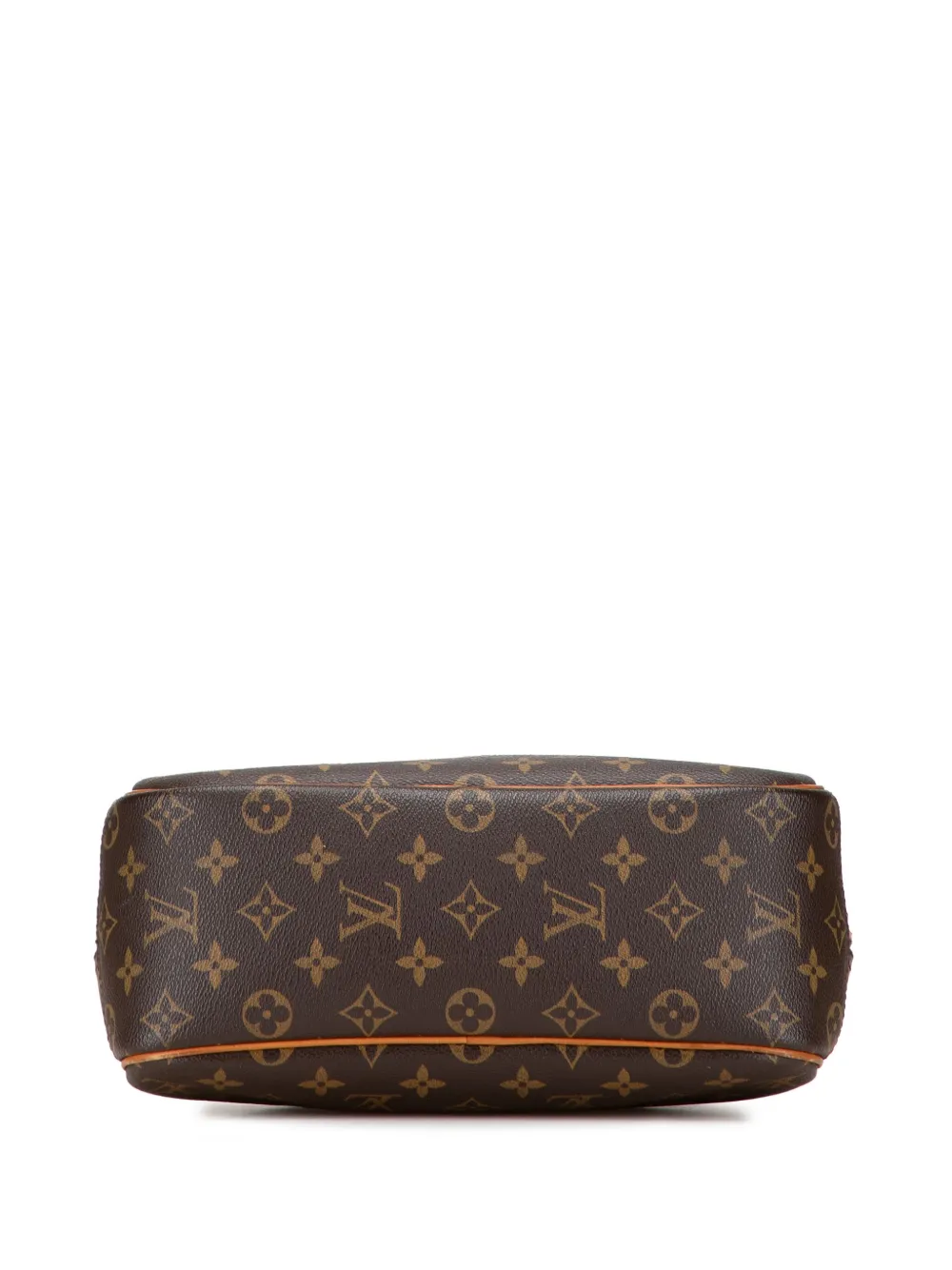 Pre-owned Louis Vuitton 2004 Monogram Trouville Handbag In Brown