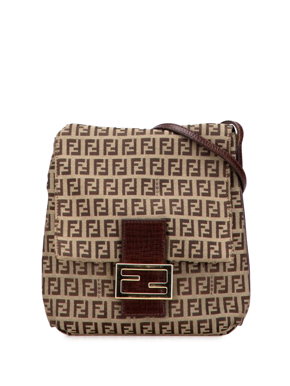 Fendi Pre-Owned 2000-2010 Zucchino Canvas crossbody bag - Marrone