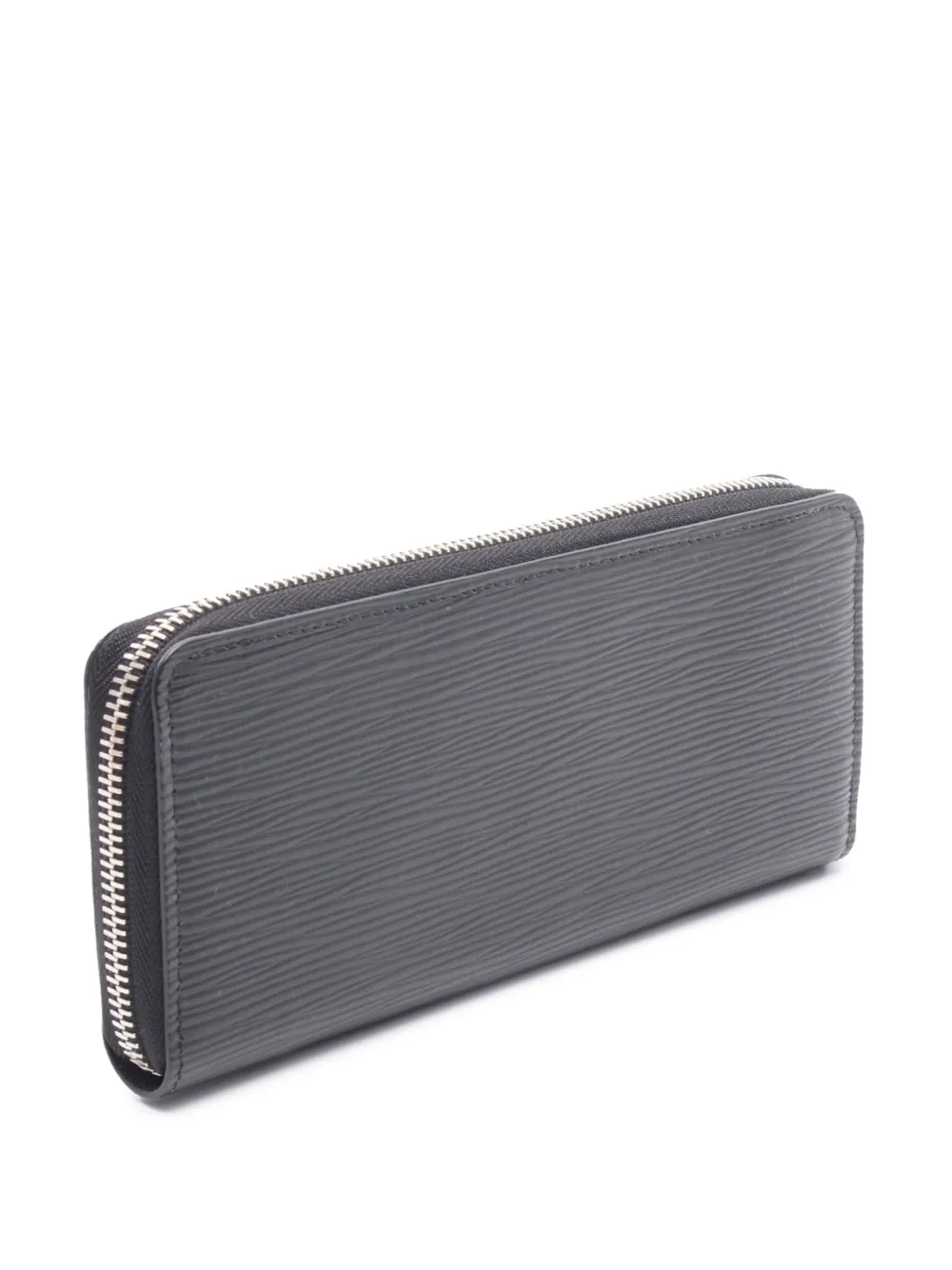 Pre-owned Louis Vuitton 2018 Epi Clemence Wallet Long Wallets In Black