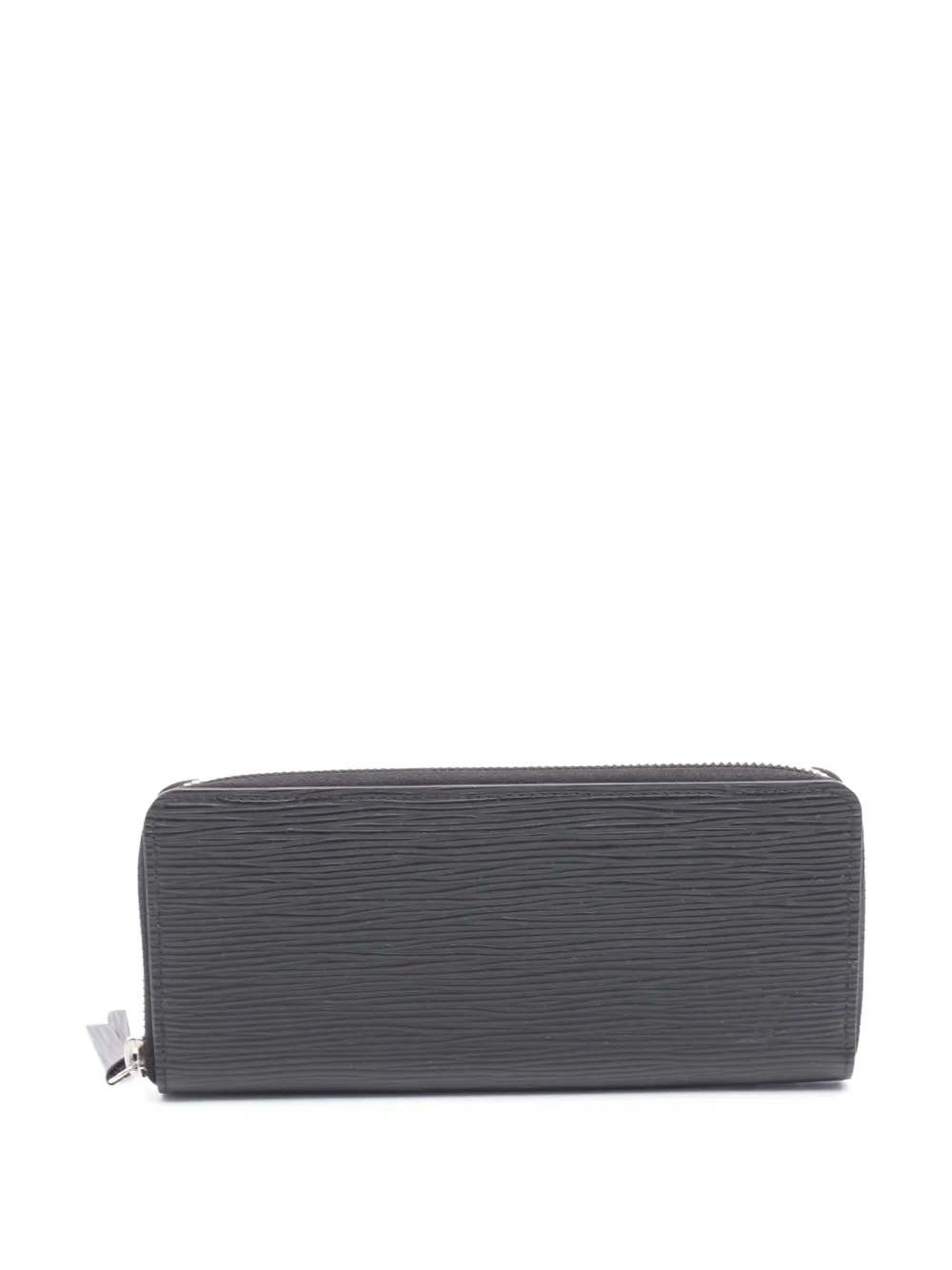Pre-owned Louis Vuitton 2018 Epi Clemence Wallet Long Wallets In Black