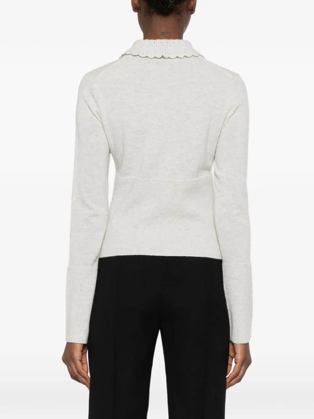 Chloé Vest met geborduurd logo Grijs