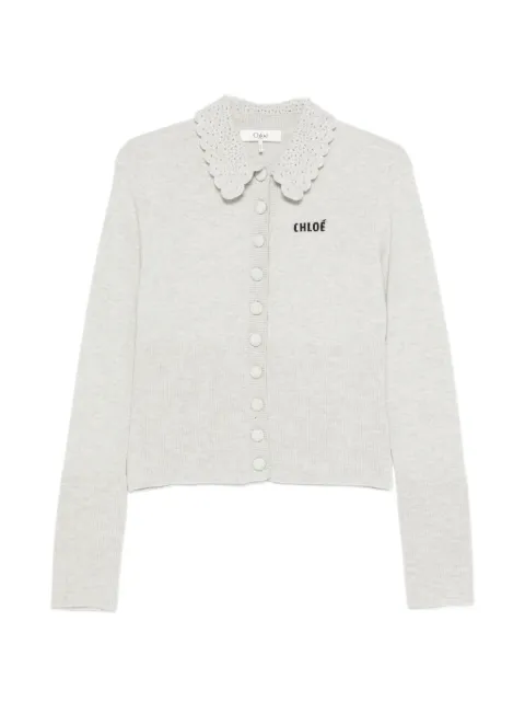 Chloé logo-knit cardigan