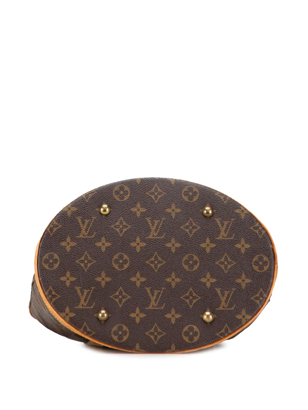Pre-owned Louis Vuitton 2008 Monogram Gm Bucket Bag In Brown