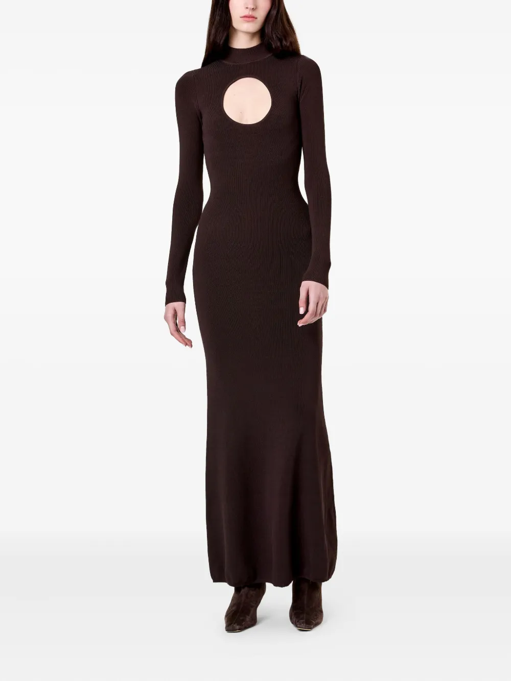Nicholas Diantha maxi-jurk met uitgesneden details - Bruin