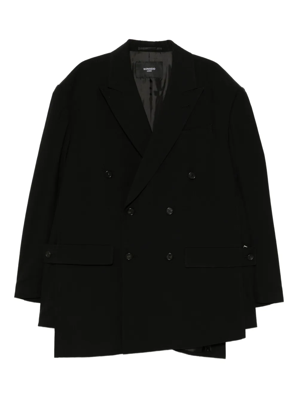 SONGZIO exaggerated double-breasted blazer | Black | Image 1