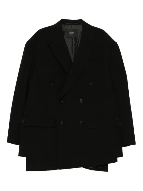 SONGZIO exaggerated double-breasted blazer 