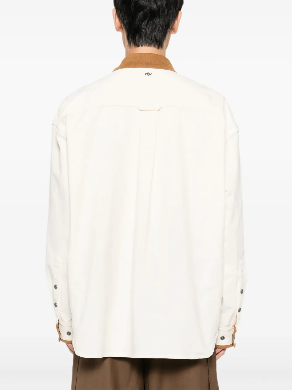 SONGZIO Shirtjack met borduurwerk Beige