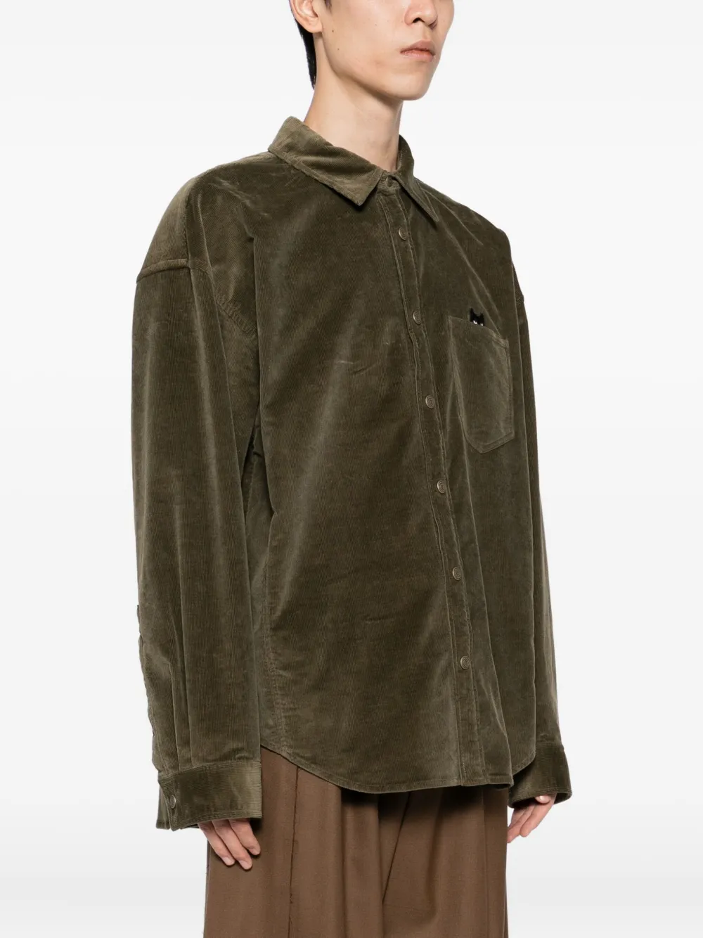 SONGZIO Overhemd met borduurwerk Groen