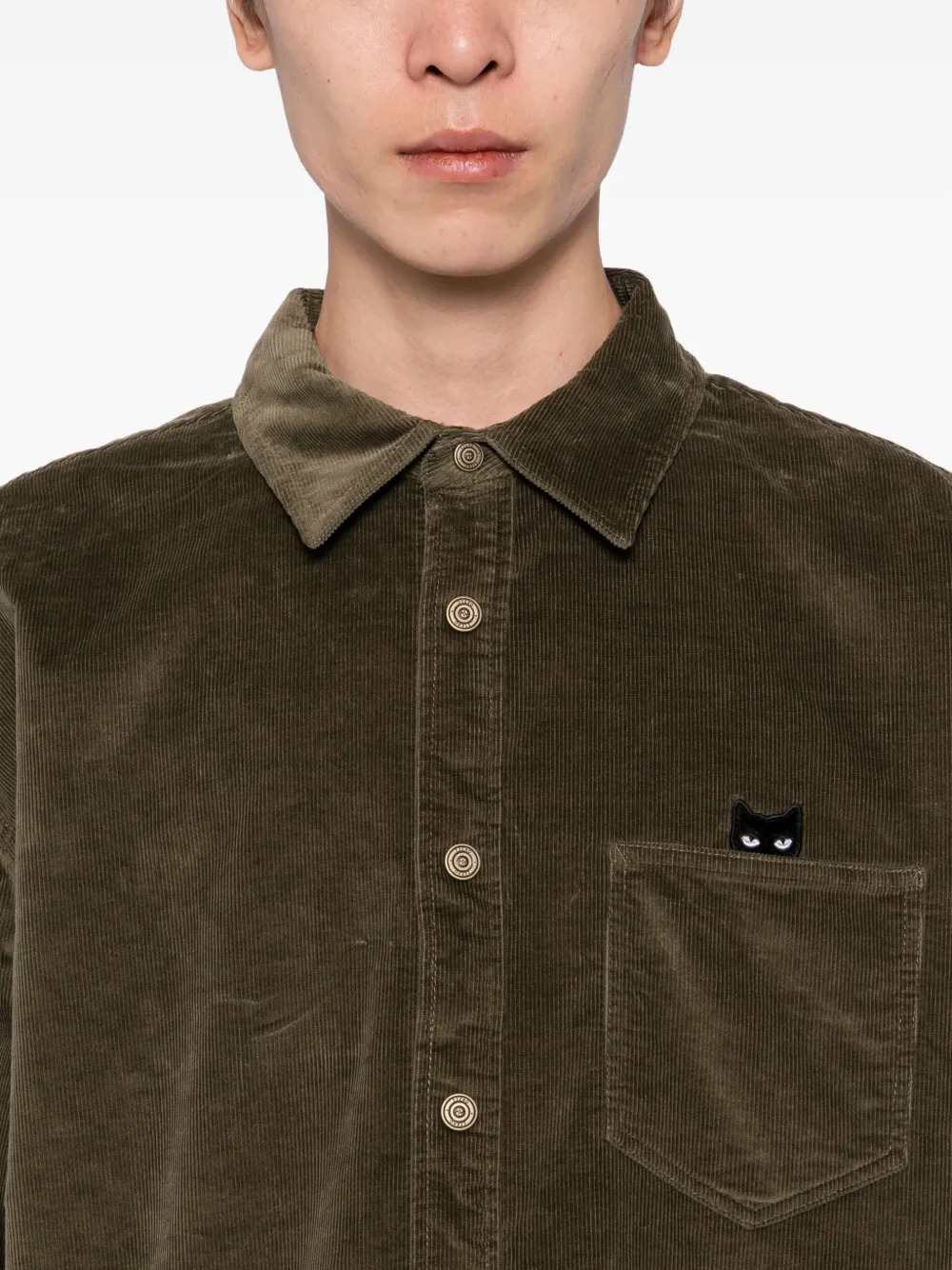 SONGZIO Overhemd met borduurwerk Groen