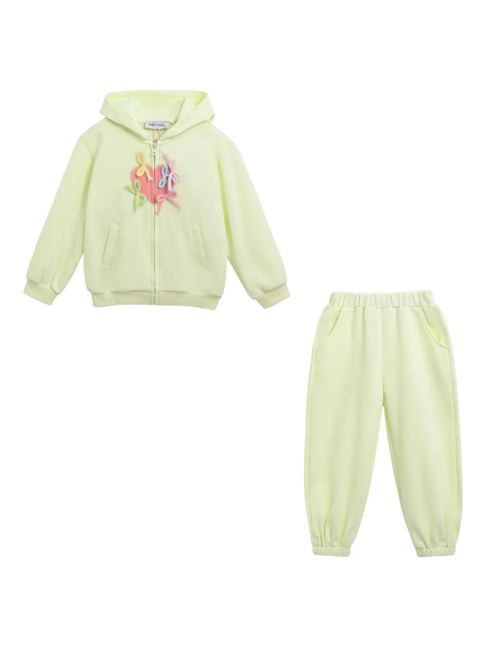 Mimi Tutu bow-detail tracksuit | Yellow | Image 1