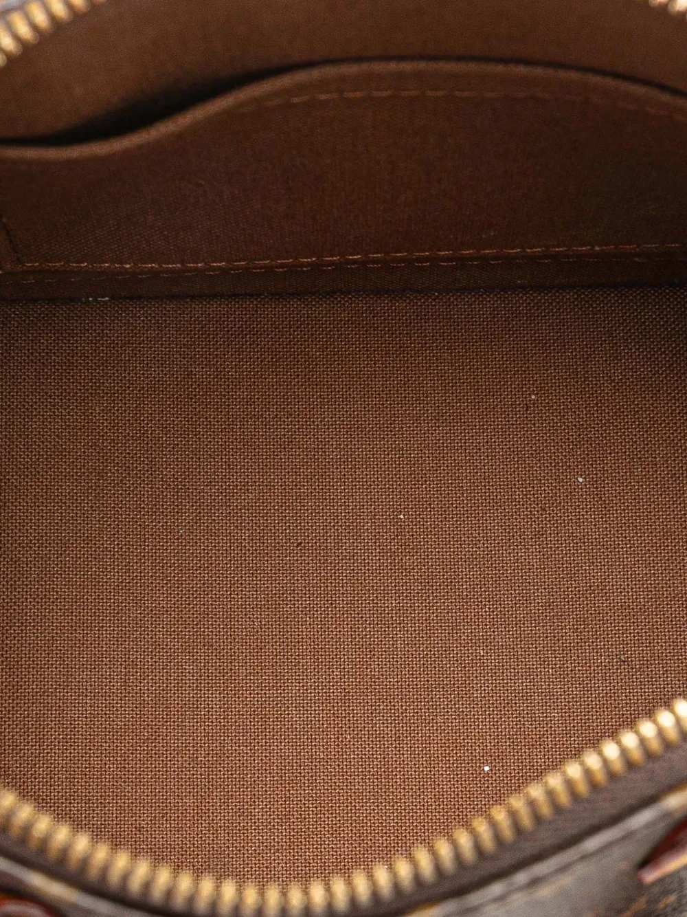 Pre-owned Louis Vuitton 2021-2025 Monogram Alma Bb Satchel In Brown