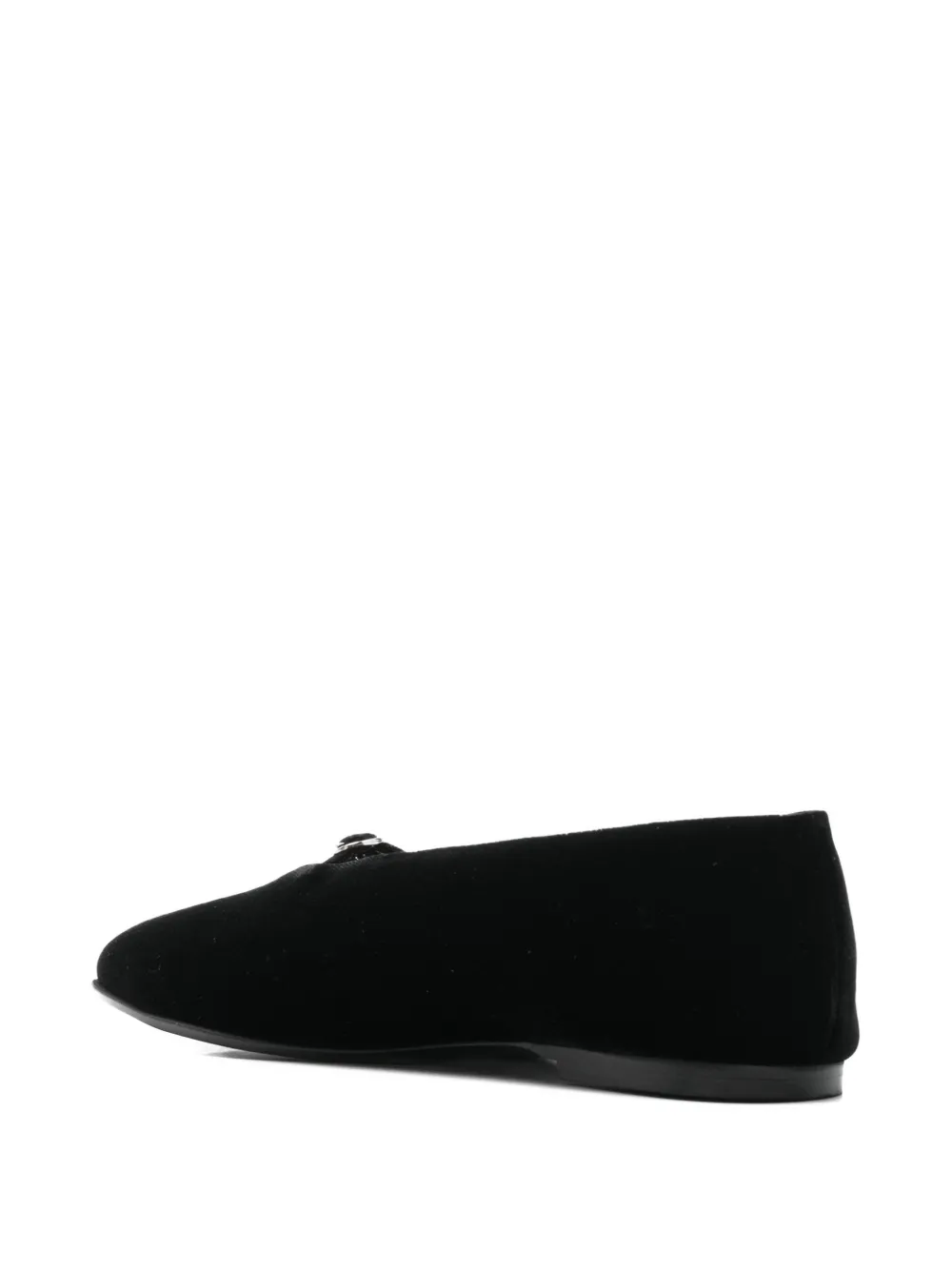 Fabio Rusconi Buckle Strap Ballerina In Black