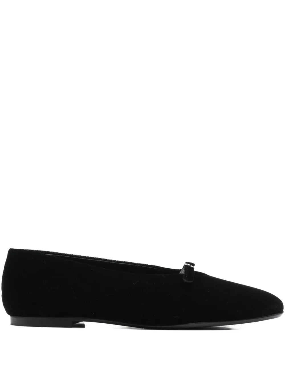 Fabio Rusconi Buckle Strap Ballerina In Black