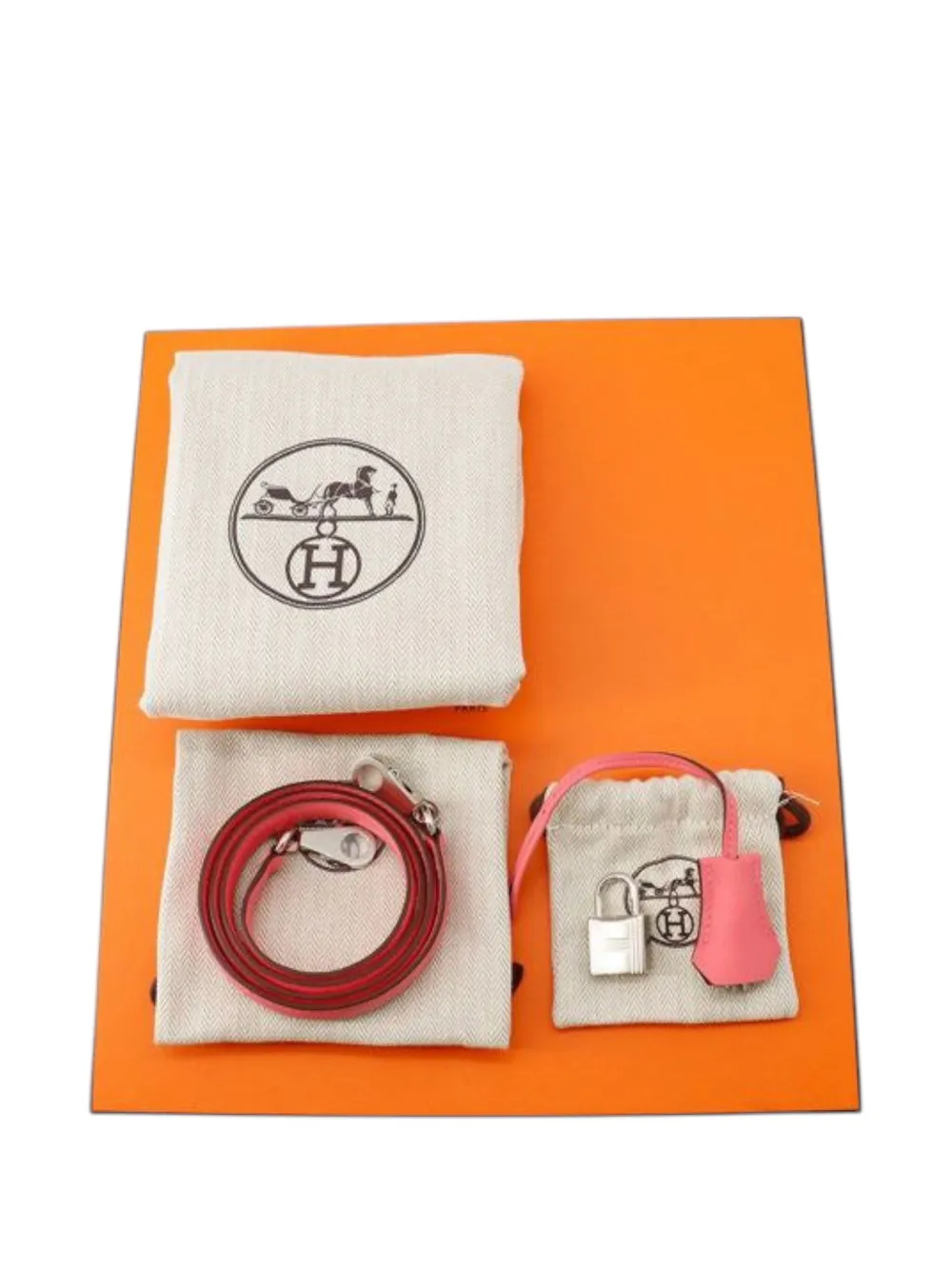 Pre-owned Hermes 2024 Swift Kelly Ii Retourne 25 Satchel In Pink