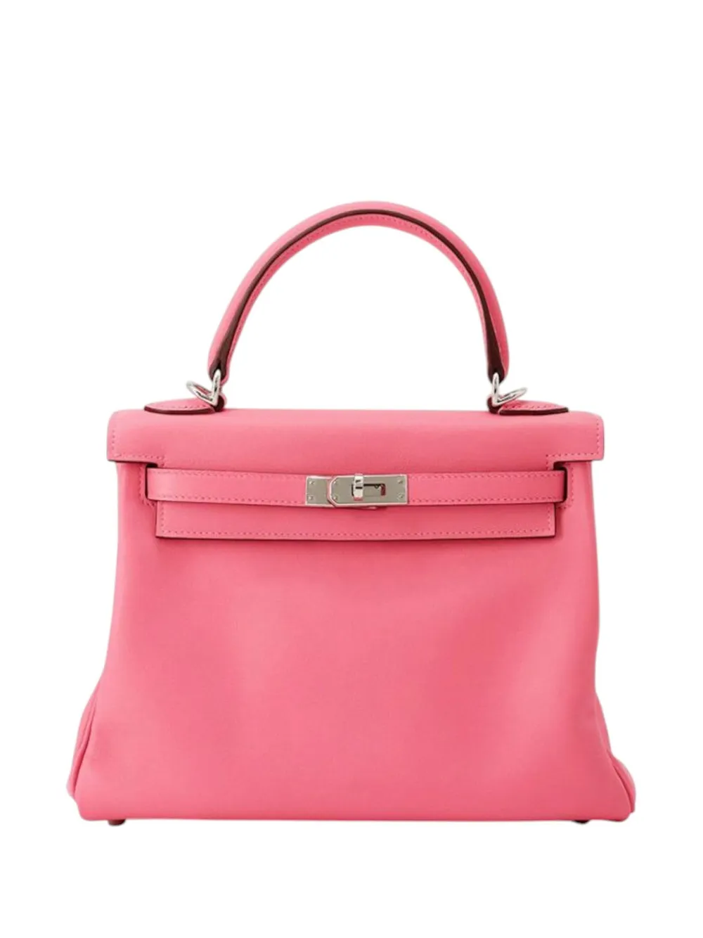 Hermès Pre-Owned 2024 Swift Kelly II Retourne 25 satchel - ピンク Hermès Pre-Owned 2024 Swift Kelly II Retourne 25 satchel - ピンク