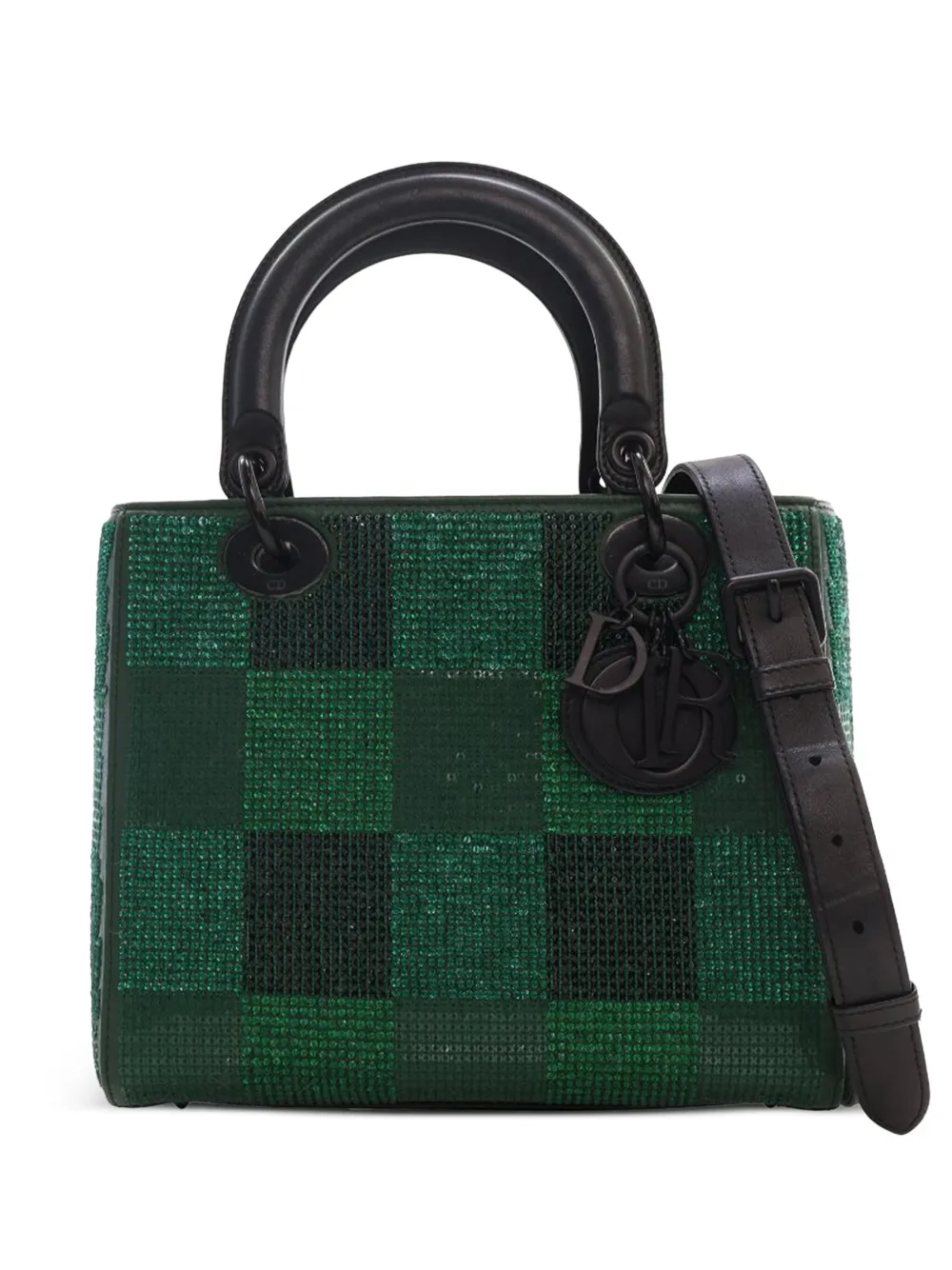 Christian Dior Pre-Owned 2019 Medium Crystal Embellished Calfskin Christian Dior Pre-Owned 2019 Medium Crystal Embellished Calfskin