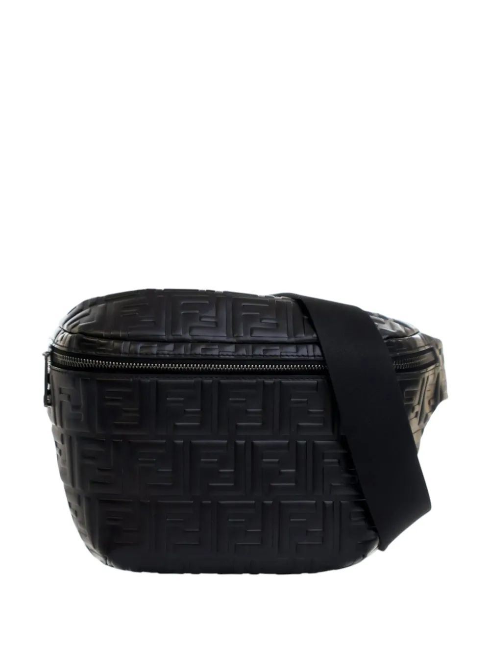 Fendi Pre-Owned 2010-2025 Zucca Embossed Leather belt bag | Black | Image 1