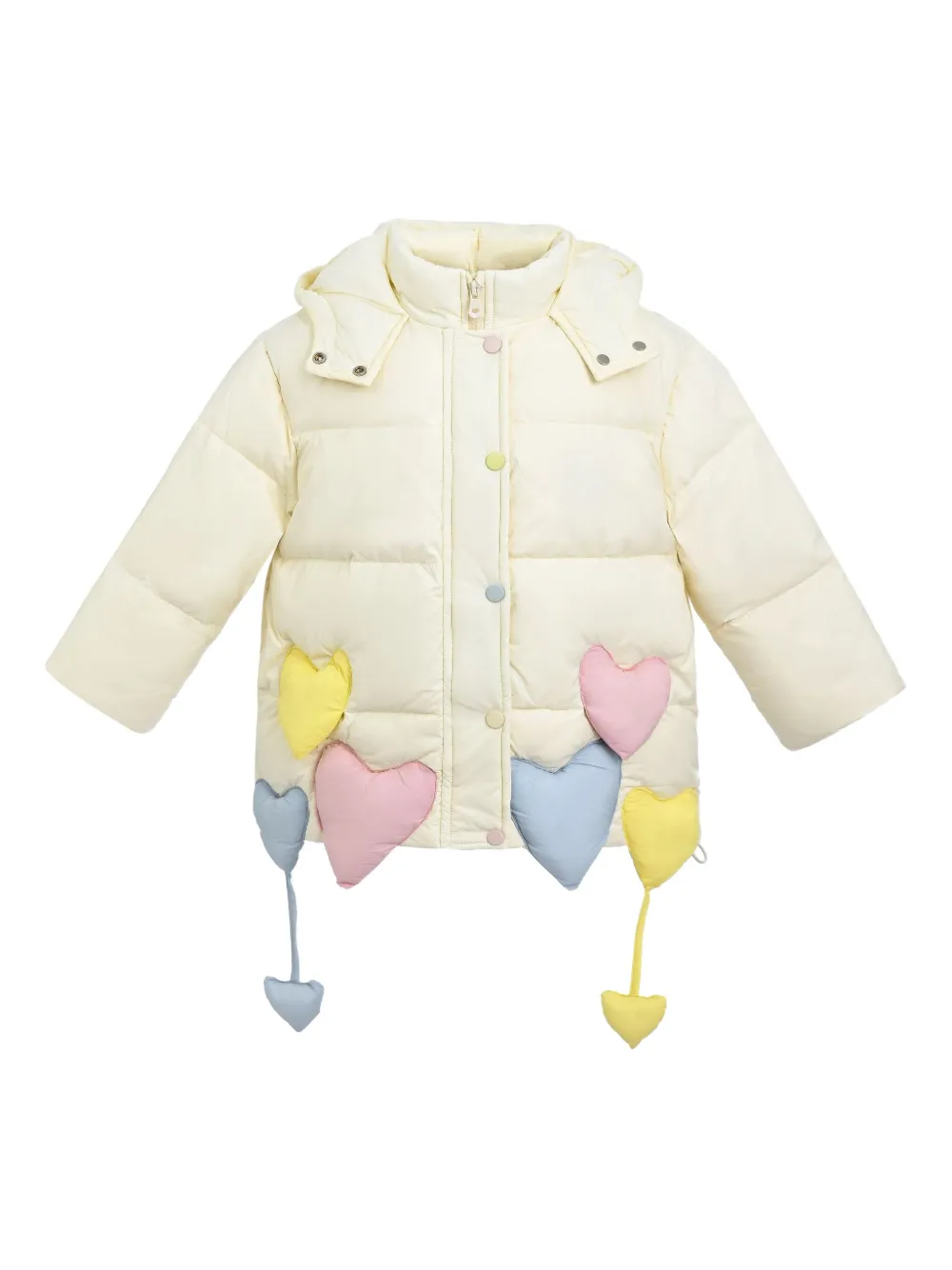 Mimi Tutu doudoune à appliqué cœur | blanc | Image 1