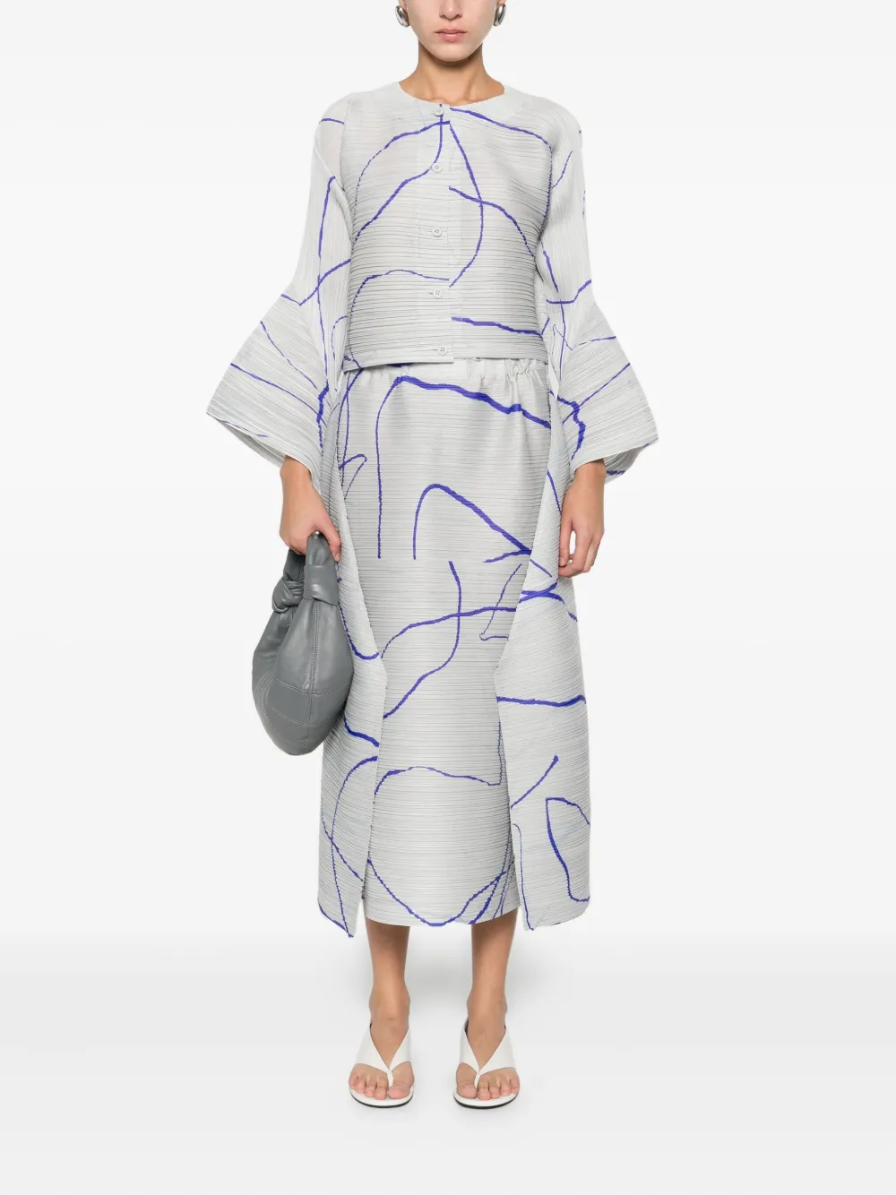 Pleats Please Issey Miyake abstract-pattern top | Blouses | Image 2