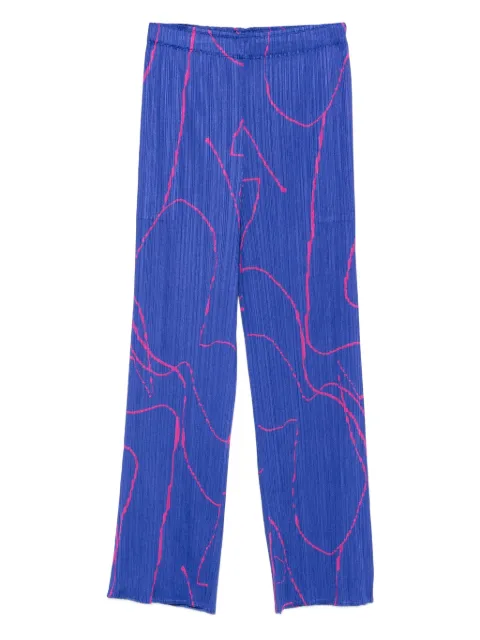 Pleats Please Issey Miyake Pause pleated trousers