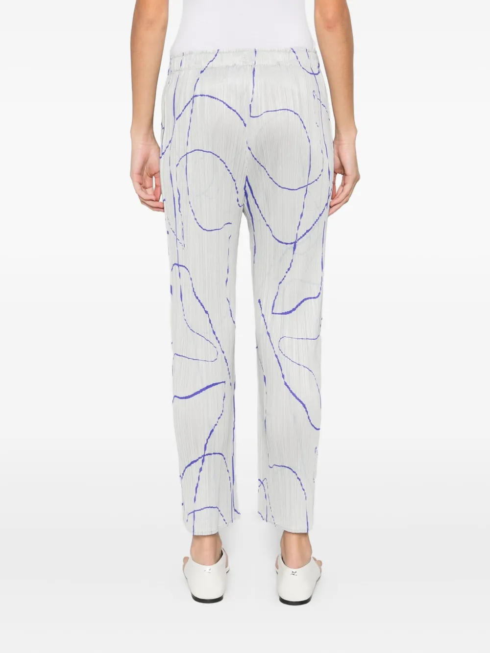Issey Miyake Pause Pleated Trousers In Gray