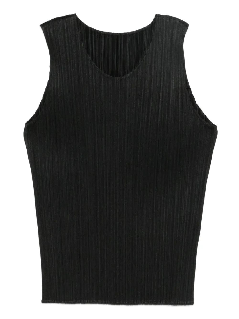 Pleats Please Issey Miyake ribbed top | Black | Image 1