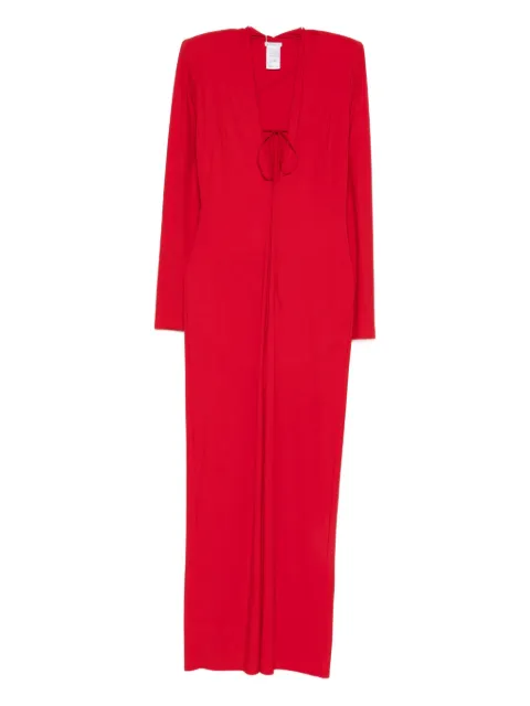 Amazuìn v-neck maxi dress