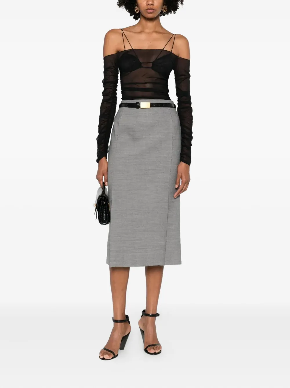 Amazuìn mesh ruched top | Blouses | Image 2