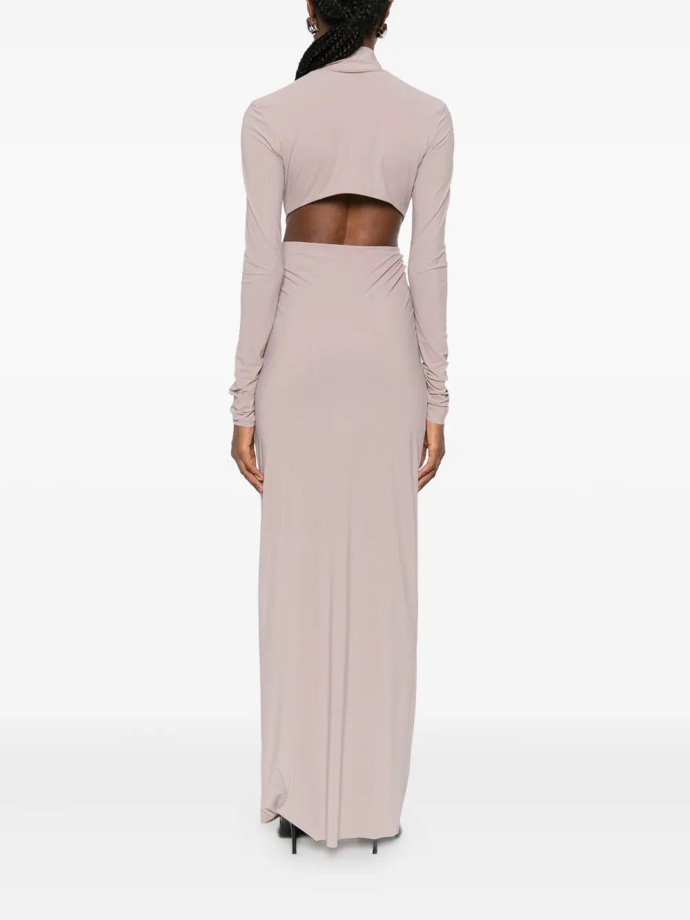 Amazuìn Cut-out Maxi Dress In Neutral