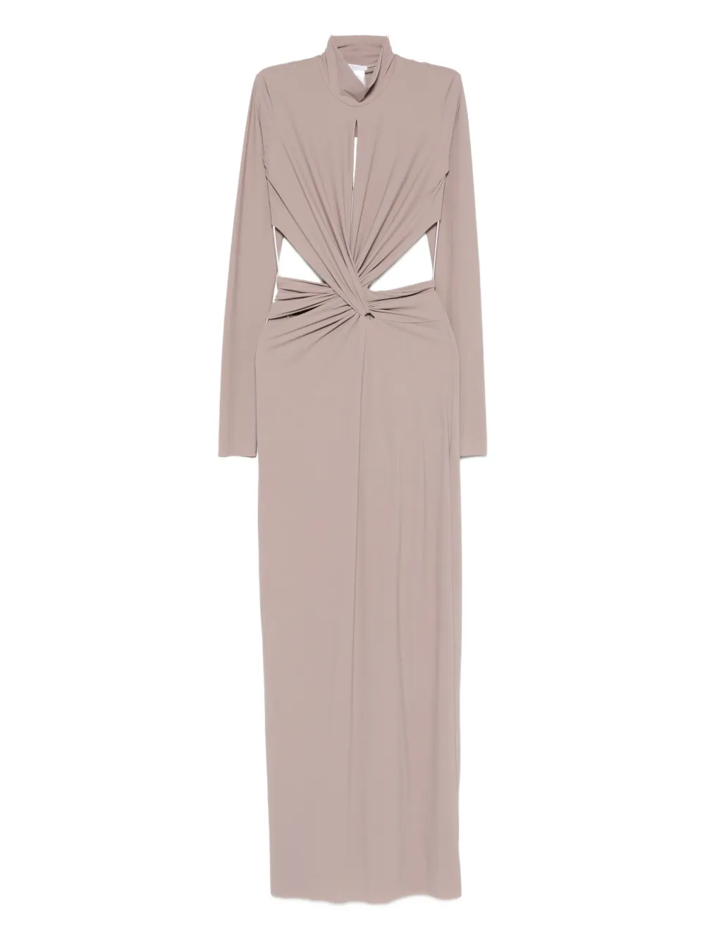 Amazuìn Cut-out Maxi Dress In Neutral