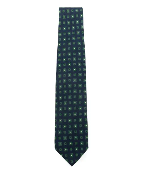 Barba geometric-pattern tie