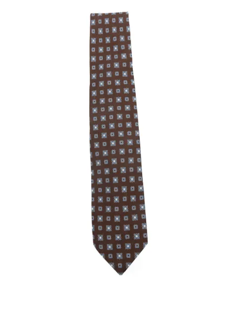 Barba patterned silk tie