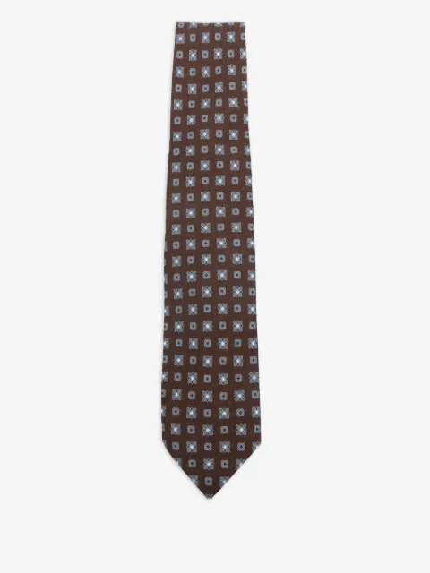 Barba patterned silk tie