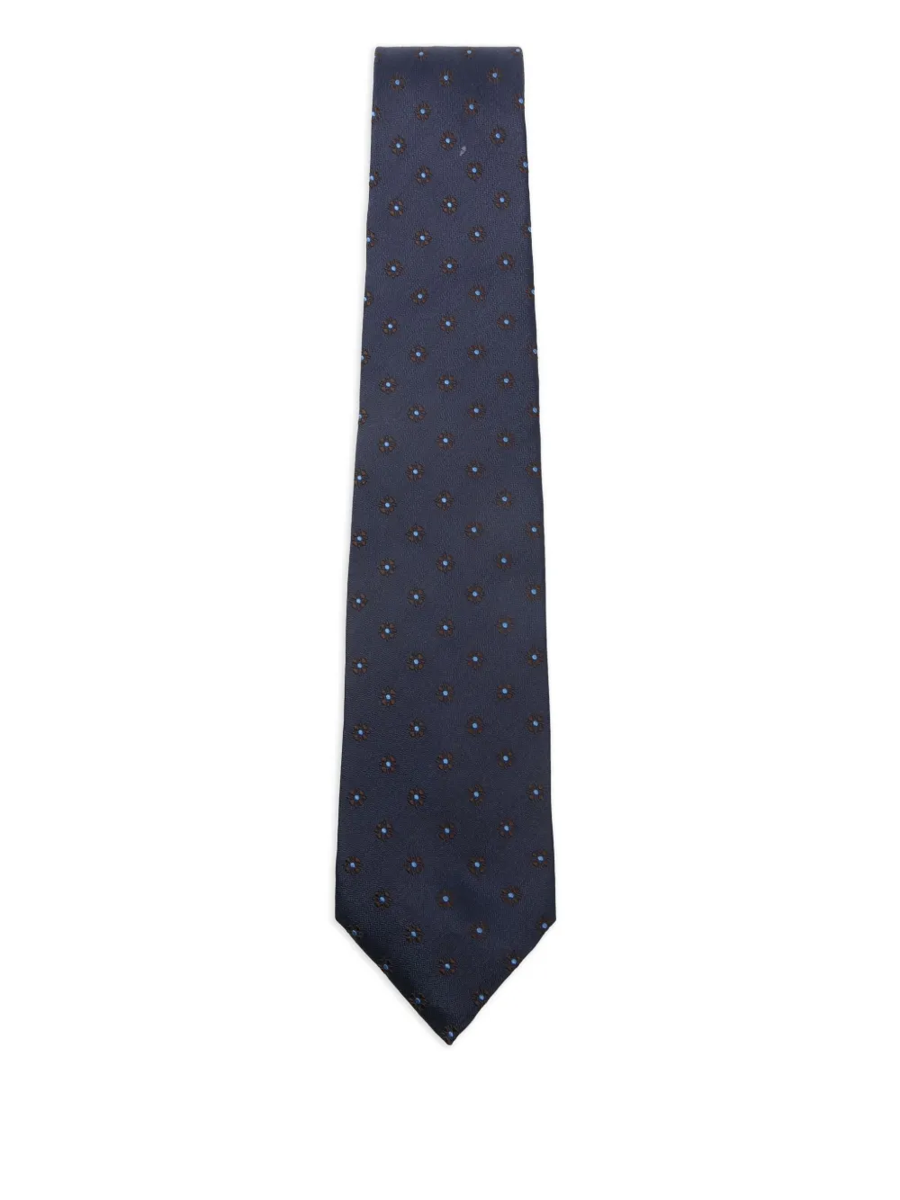 Barba floral-pattern tie | Blue | Image 1
