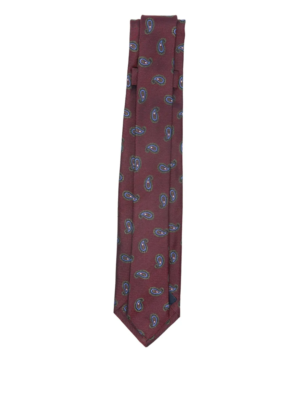 Barba paisley-print tie - Rood