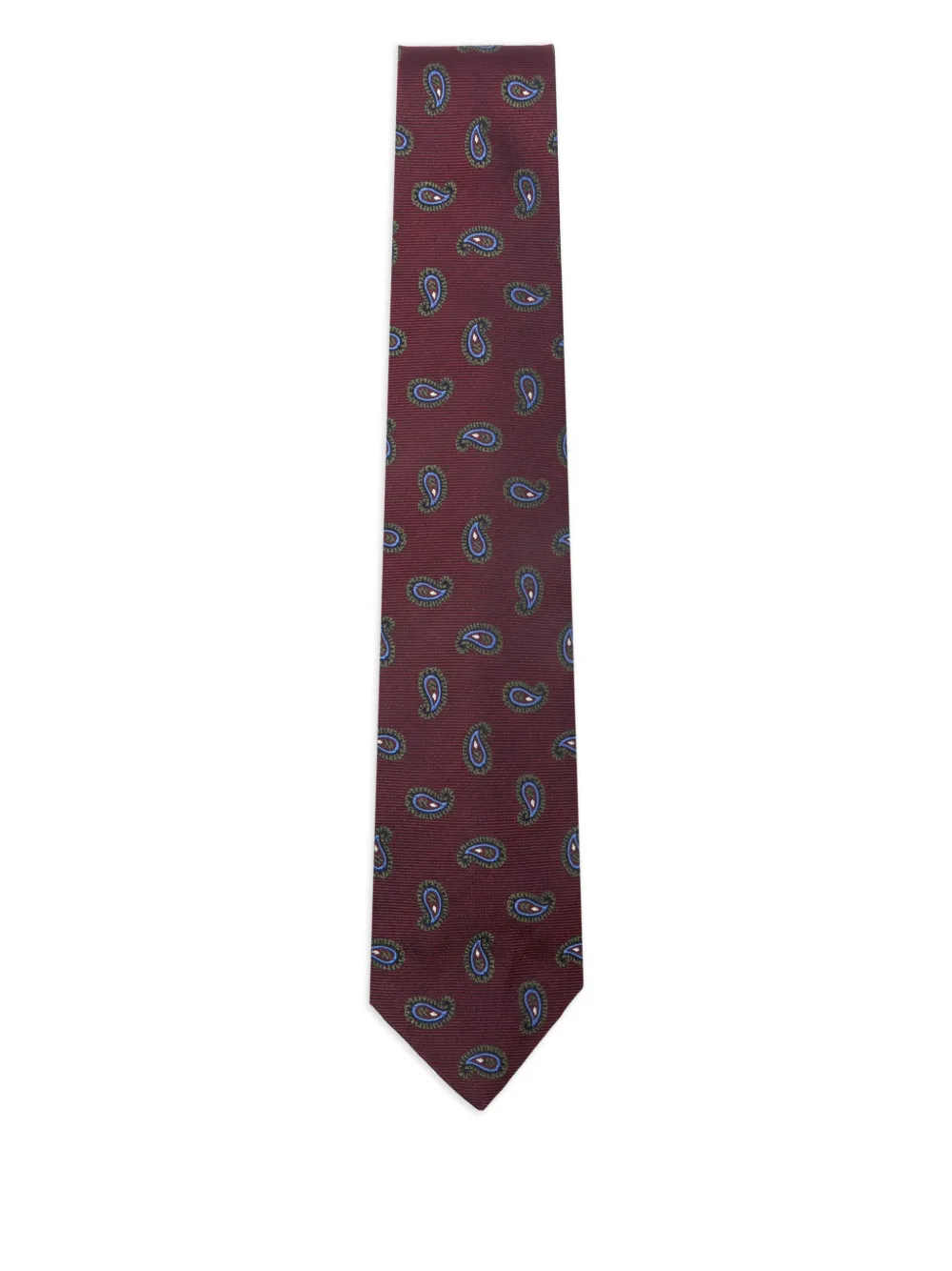 Barba corbata con estampado de cachemira | rojo | Image 1